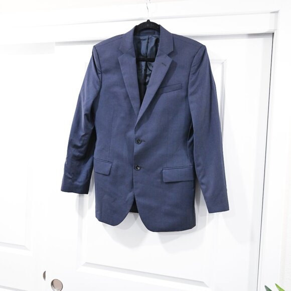 Reiss Mens Size 38 MURRELL 100% Wool Blue Navy Blazer - Picture 3 of 10